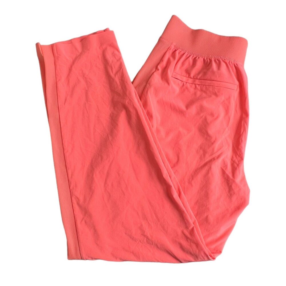 Athleta Womens Neon‎ Orange Elastic Waist High Rise Brooklyn Ankle Pant 6